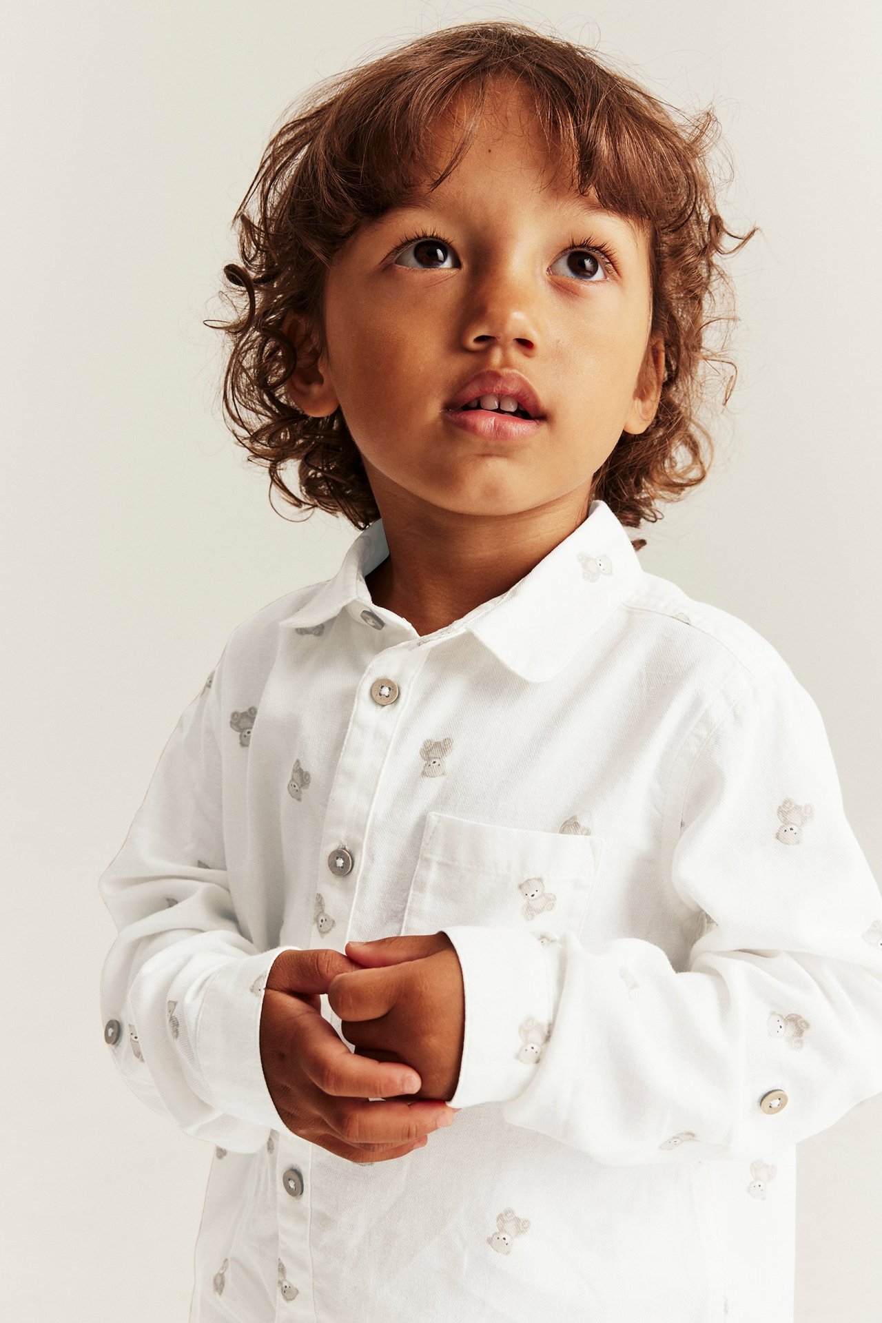 Shirt with bear print