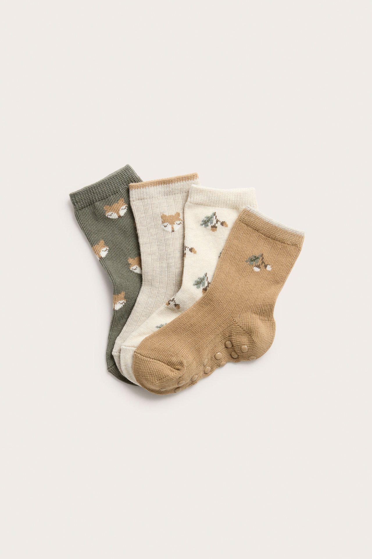 4er-Pack Socken mit Füchsen