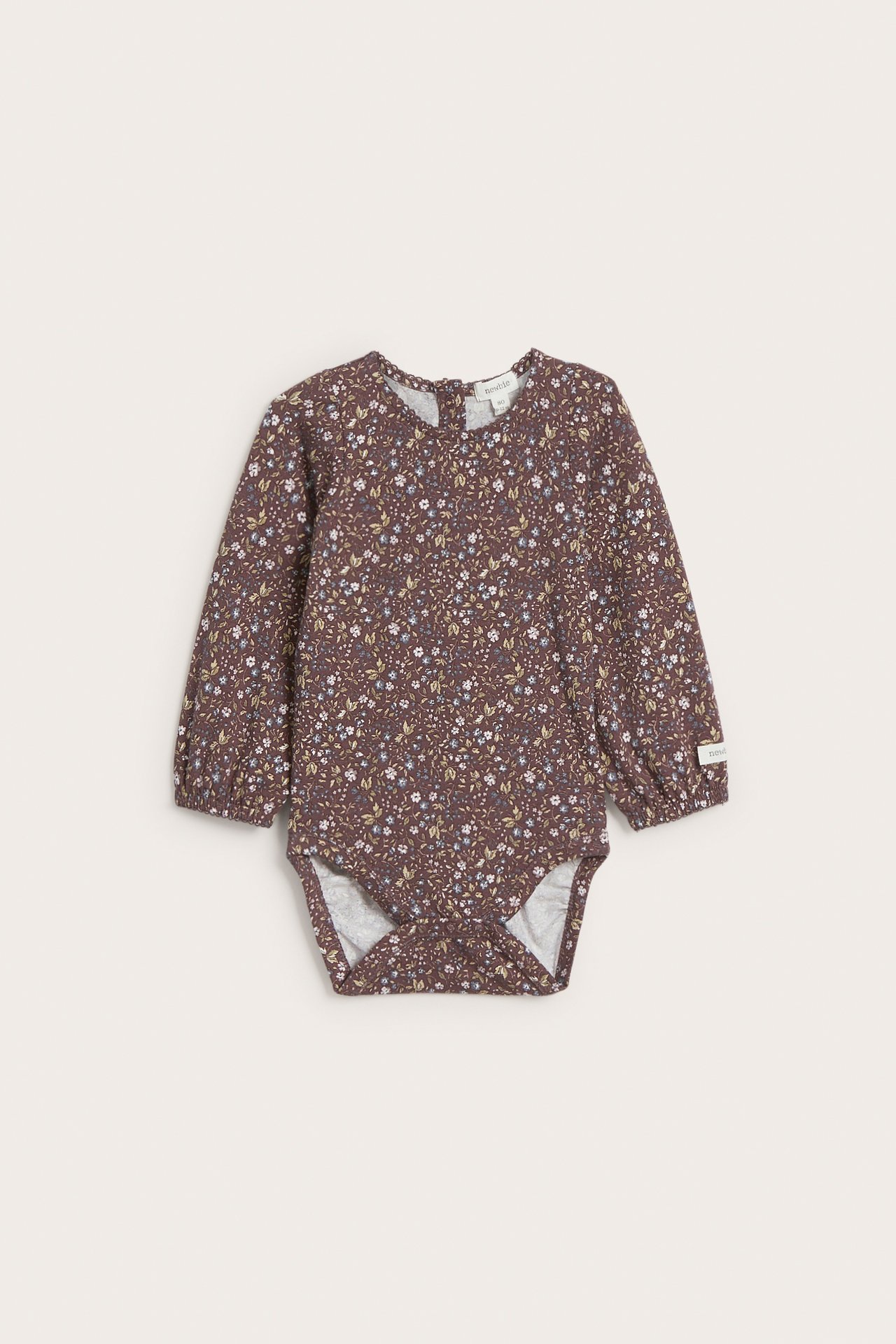 Floral body with puff sleeves