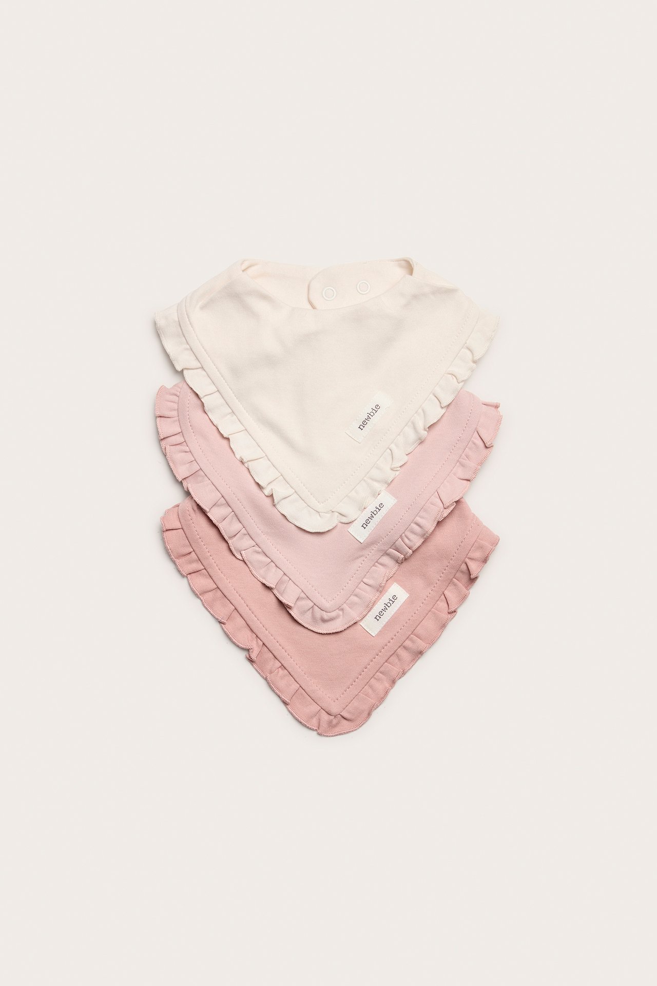 Bibs with frill (3-pack)