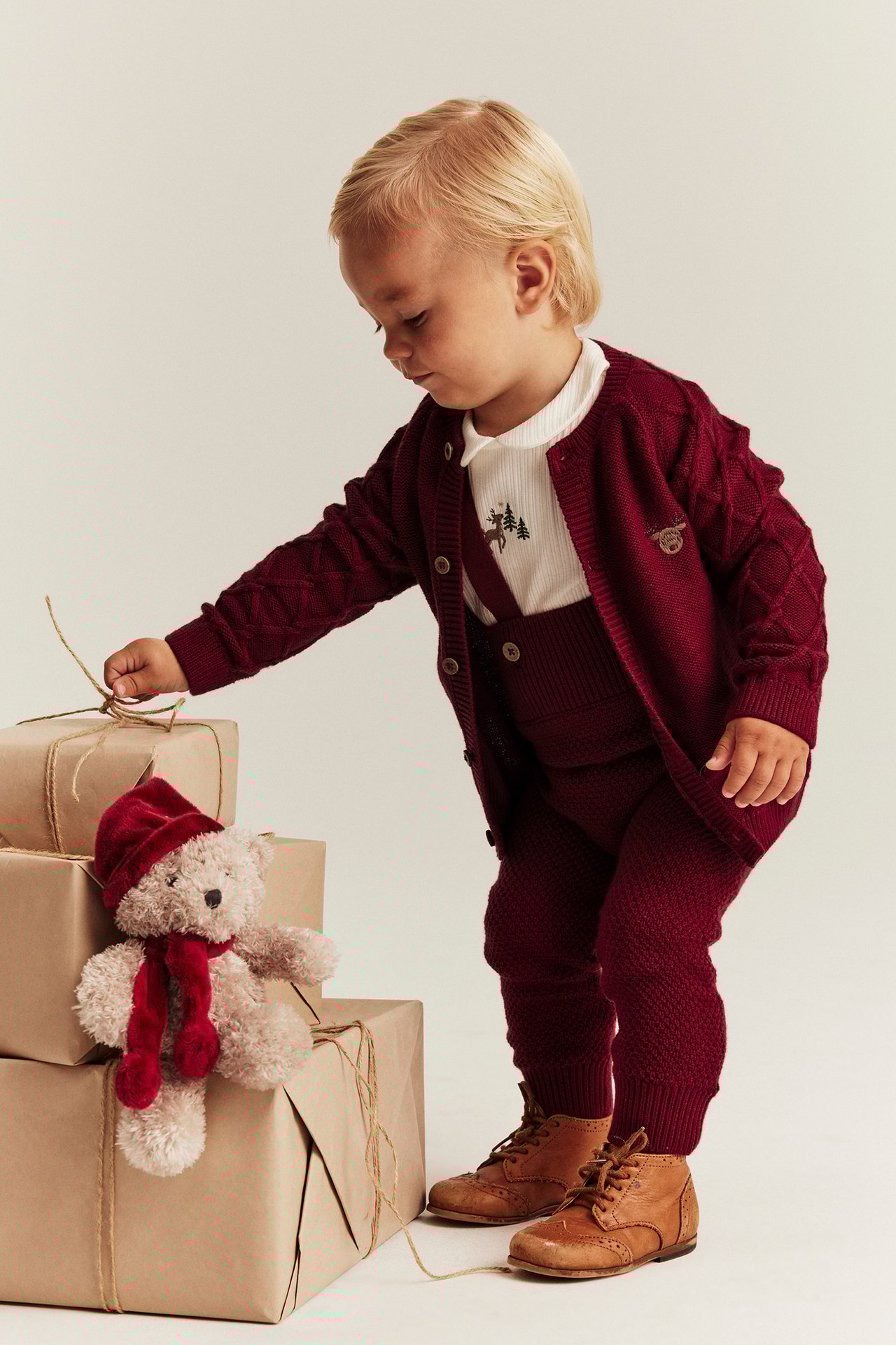 Knitted Christmas cardigan