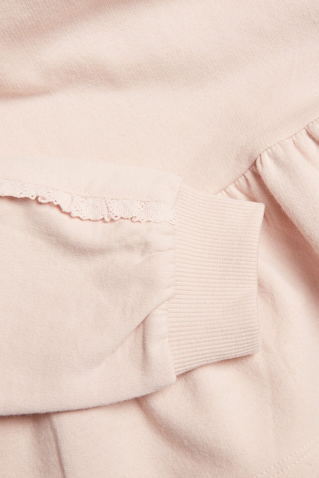 Sweatshirt mit Kapuze und Spitze - Hellrosa - 2