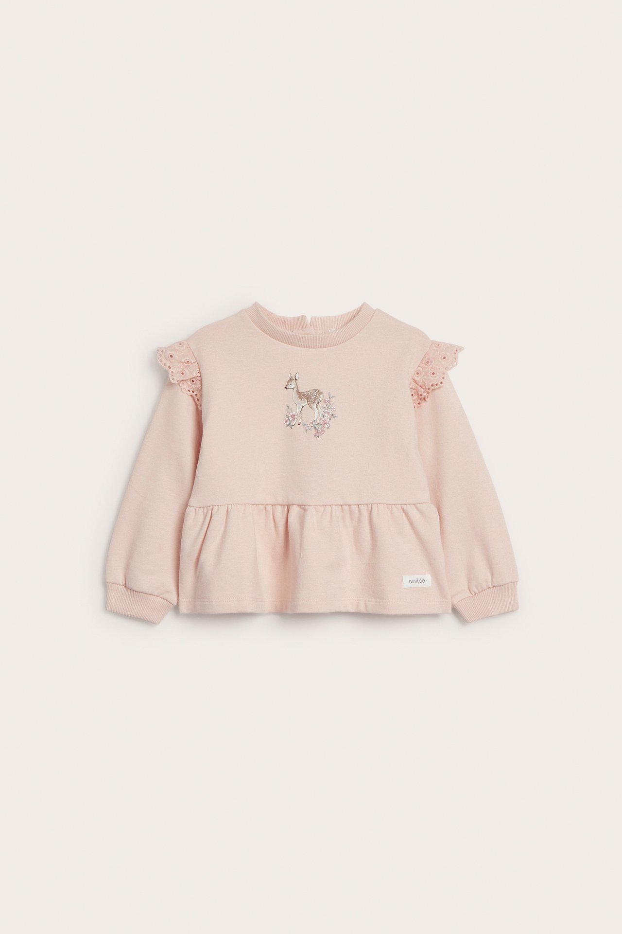 Sweatshirt with frills