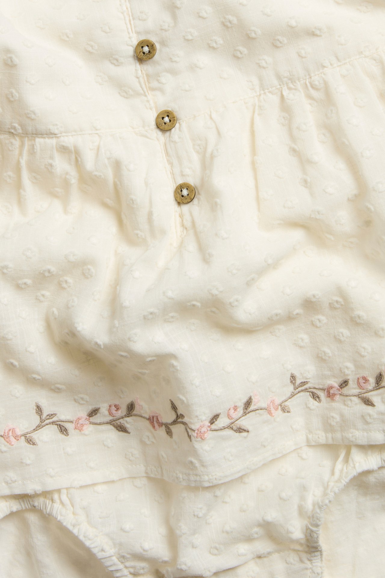 Woven frilled bodysuit blouse