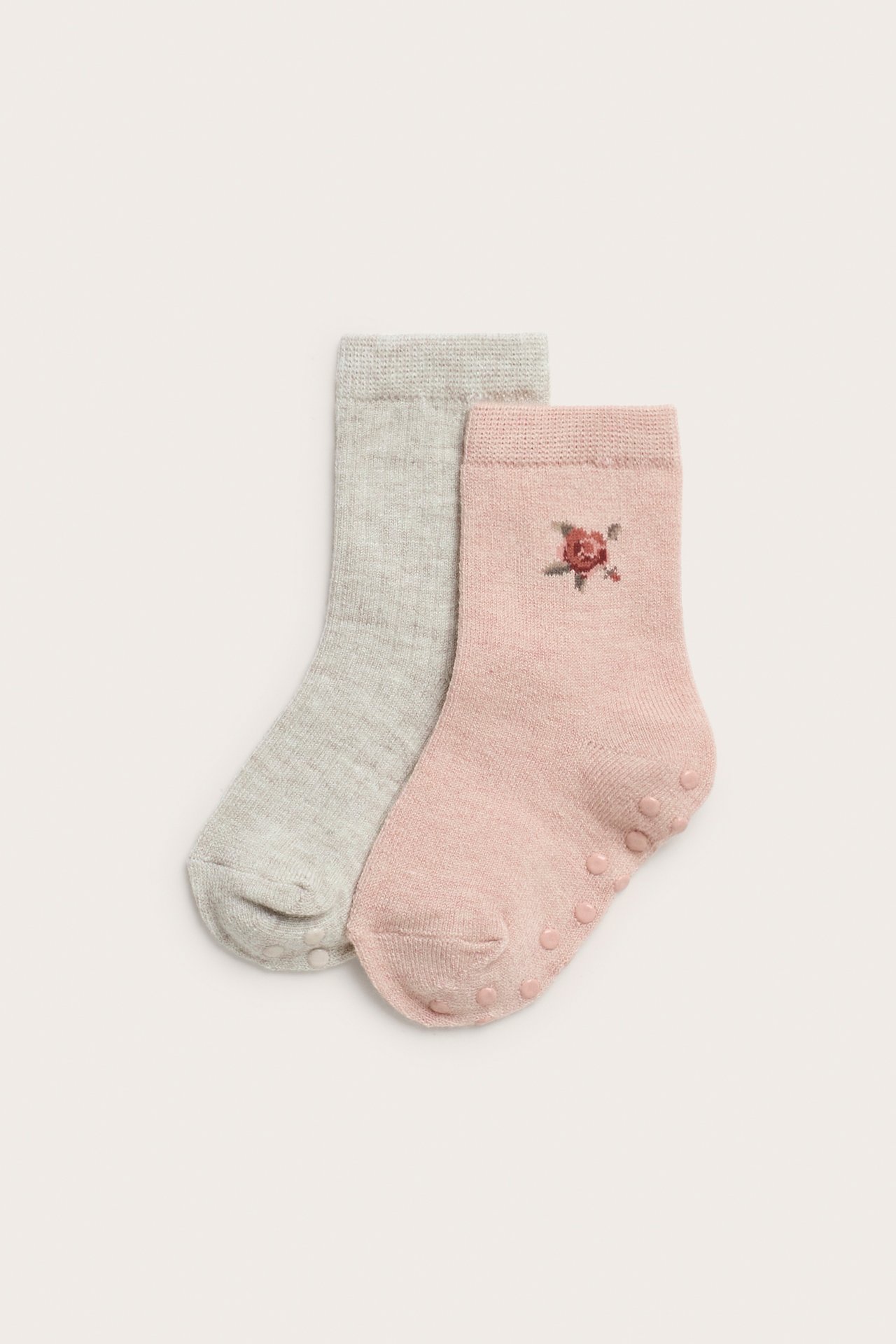 2er-Pack Socken aus Wollmischgewebe - Hellrosa - 1