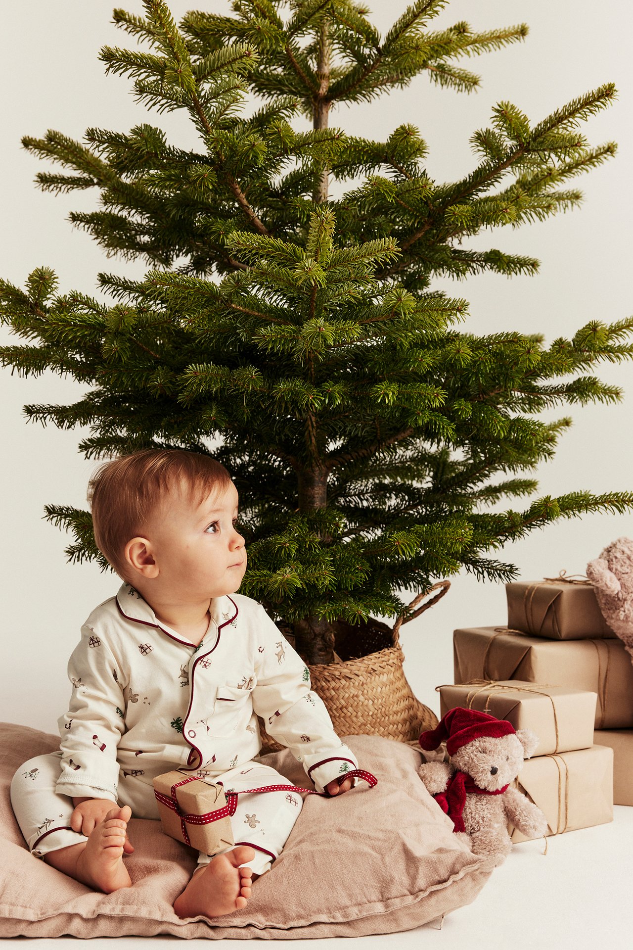 Weihnachts-Pyjama - Naturweiß - 3