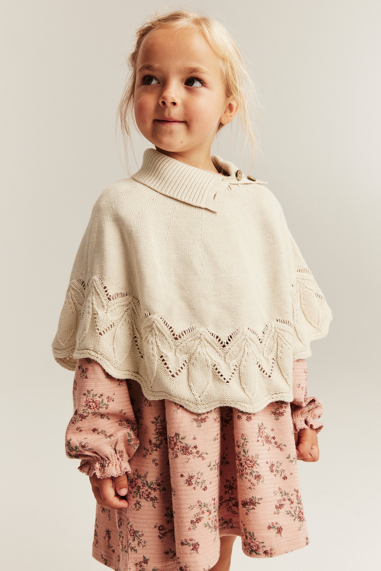 Knitted poncho