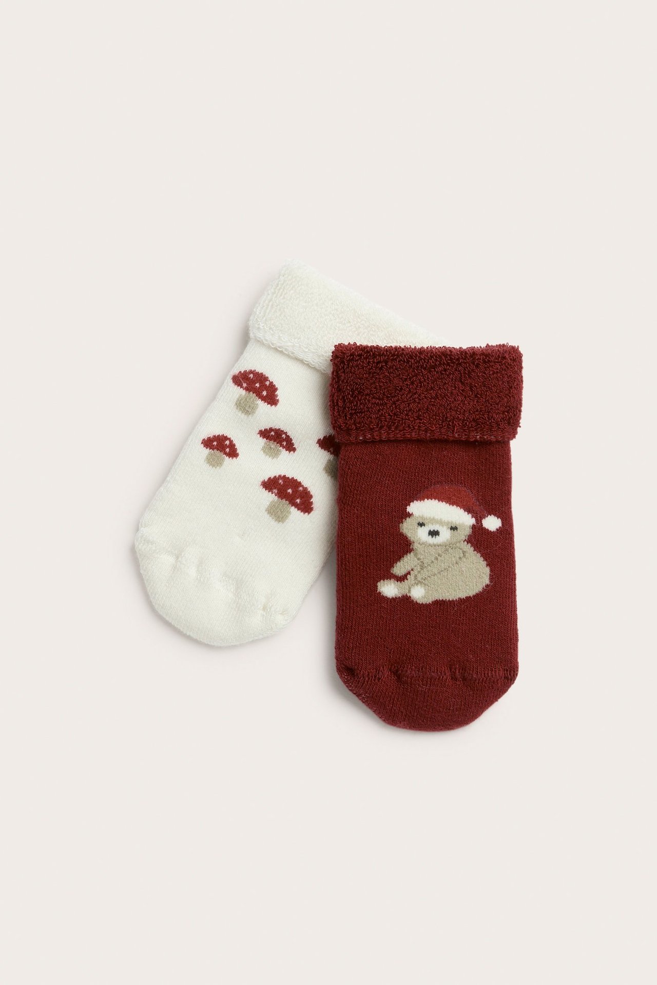 Weihnachtssocken 2er-Pack - Rot - 1