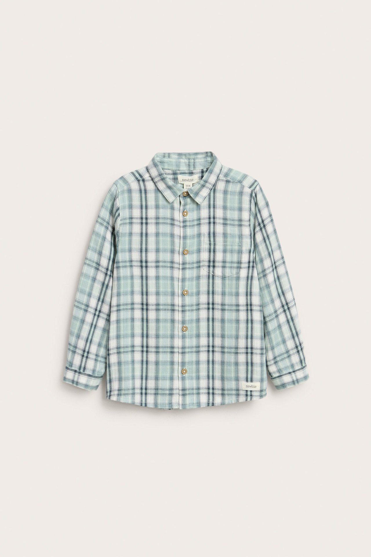 Plaid shirt - Light green - 1