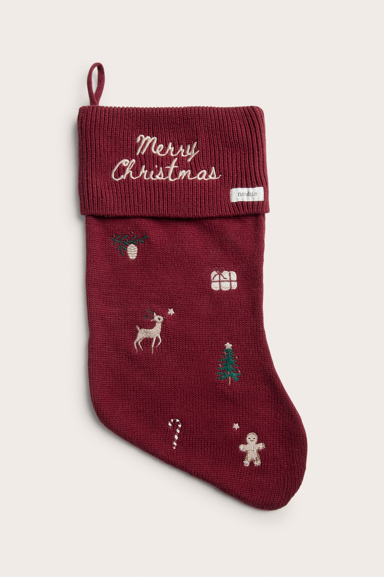 Knitted Christmas stockings - Red - 3