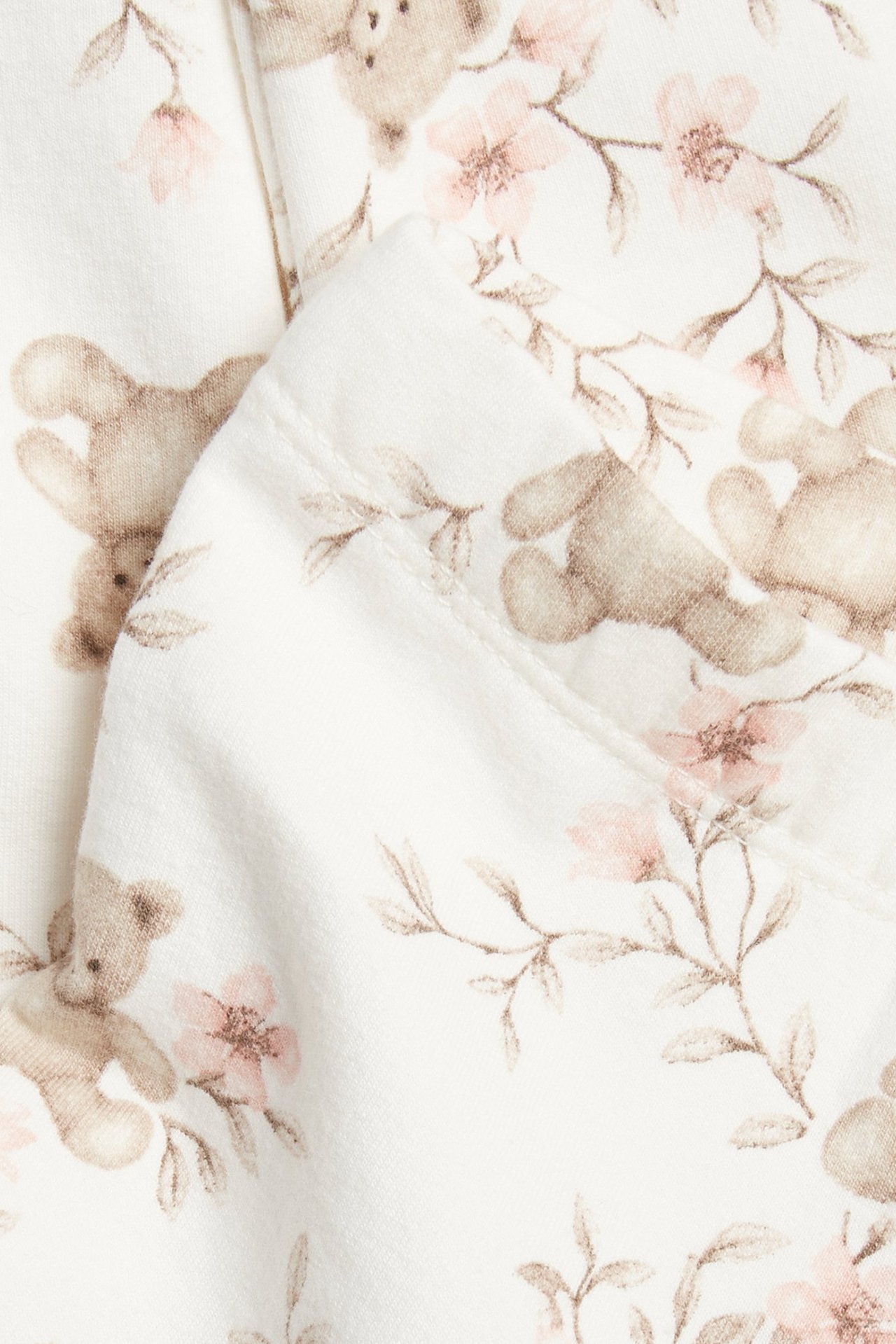 Leggings with brushed inside - Off-white - 2