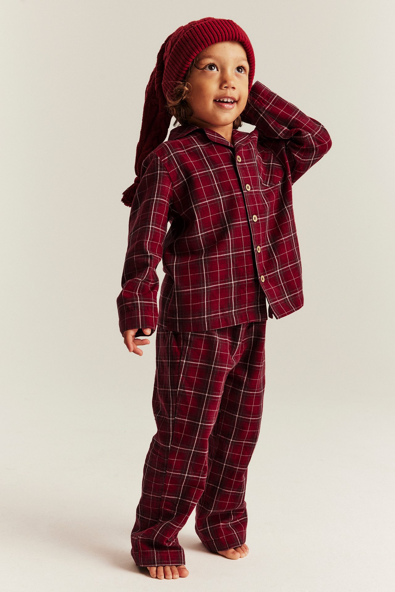 Plaid flannel pajamas