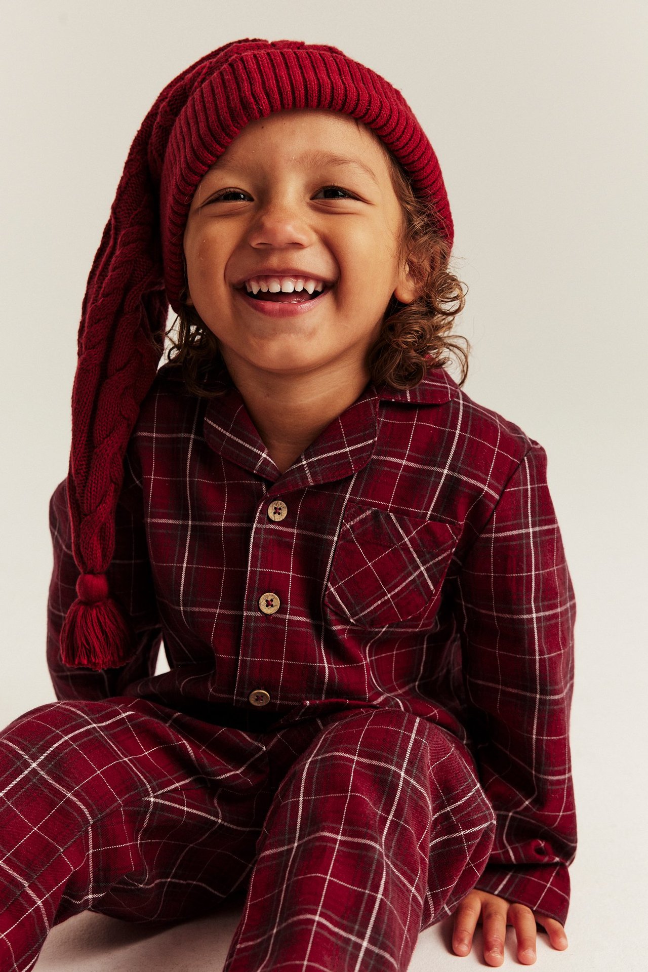 Plaid flannel pajamas