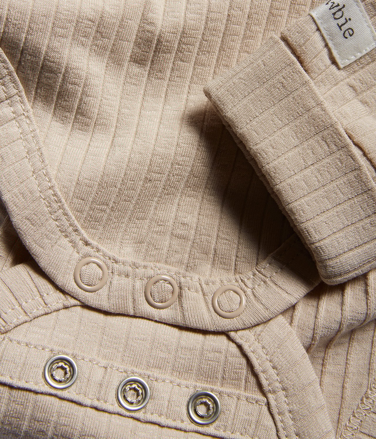 Gerippter Body mit Verlängerung - Beige - 1
