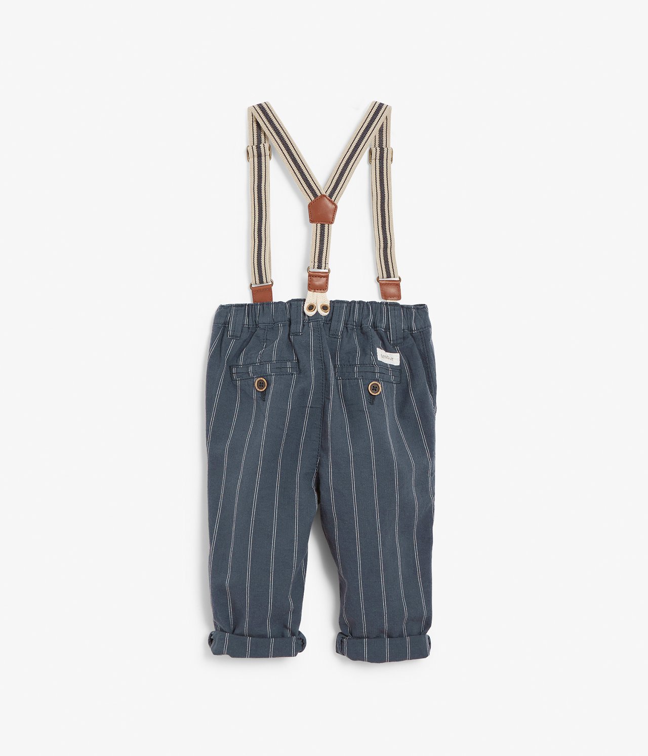 Baby blue dungaree trousers - Dark blue - 3