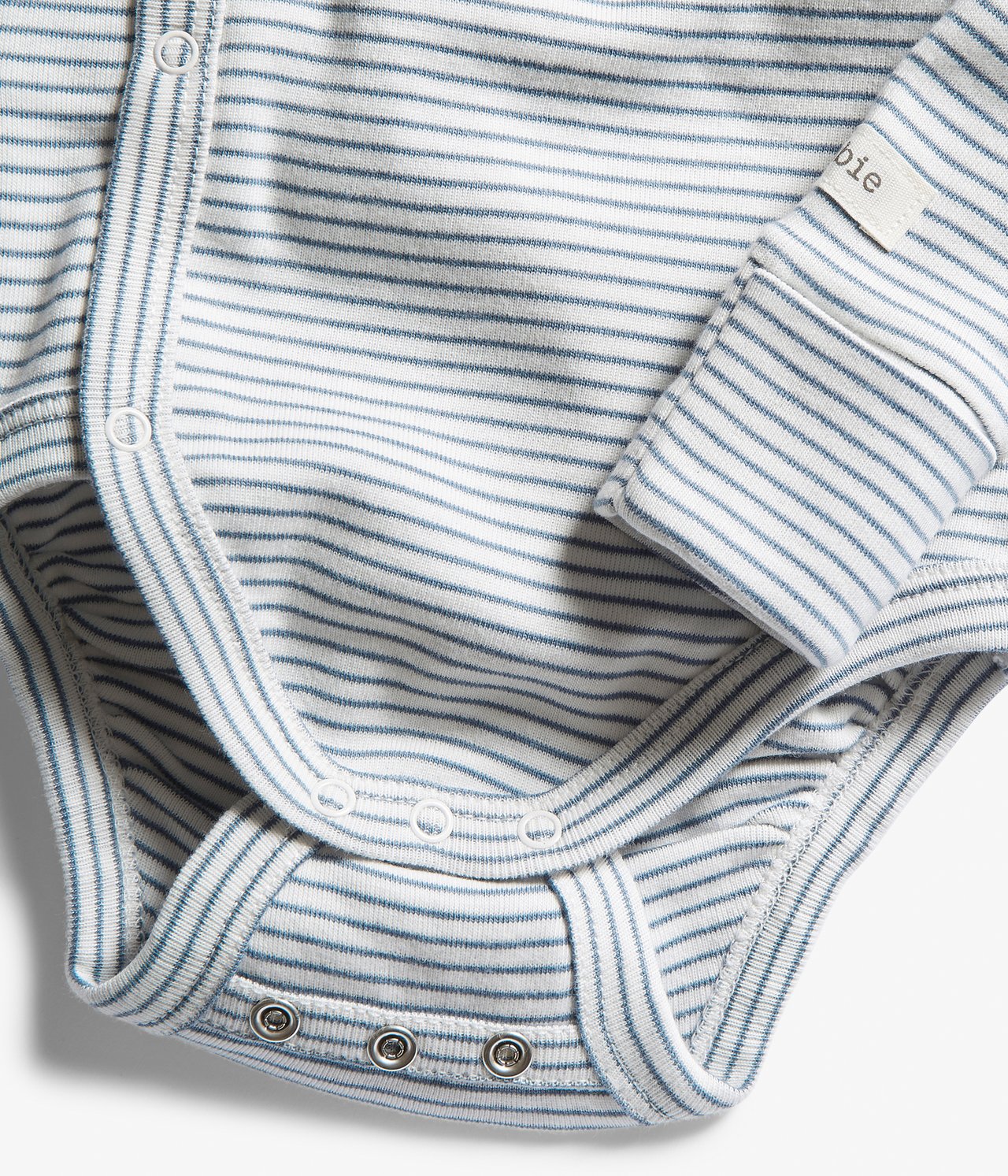 Striped wrap bodysuit - Blue - 5