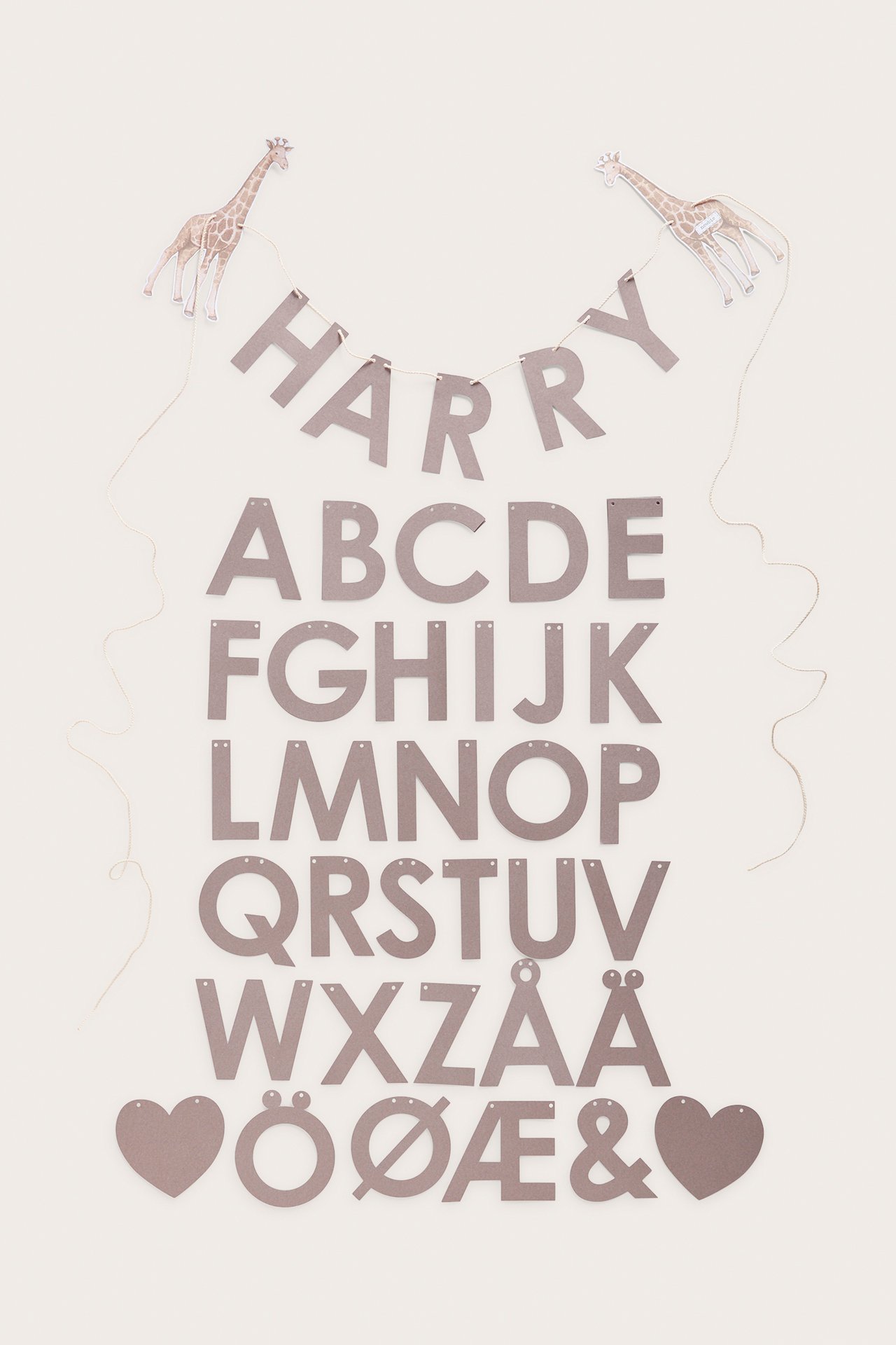 Paper name garland