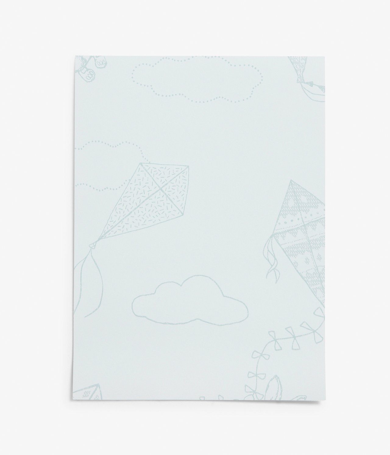 Up & Away light blue wallpaper sample - Blau - 1
