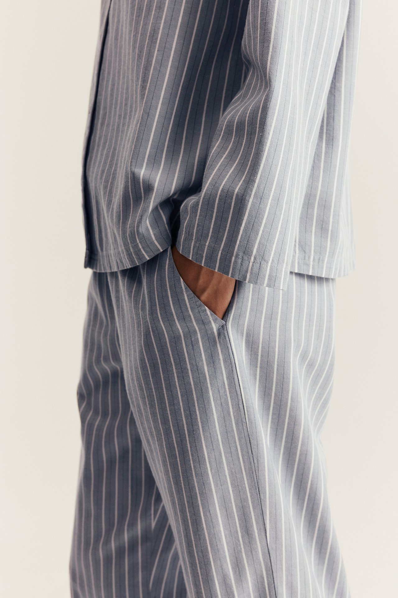 Striped pajamas from Newbie Woman. - Light blue - 4