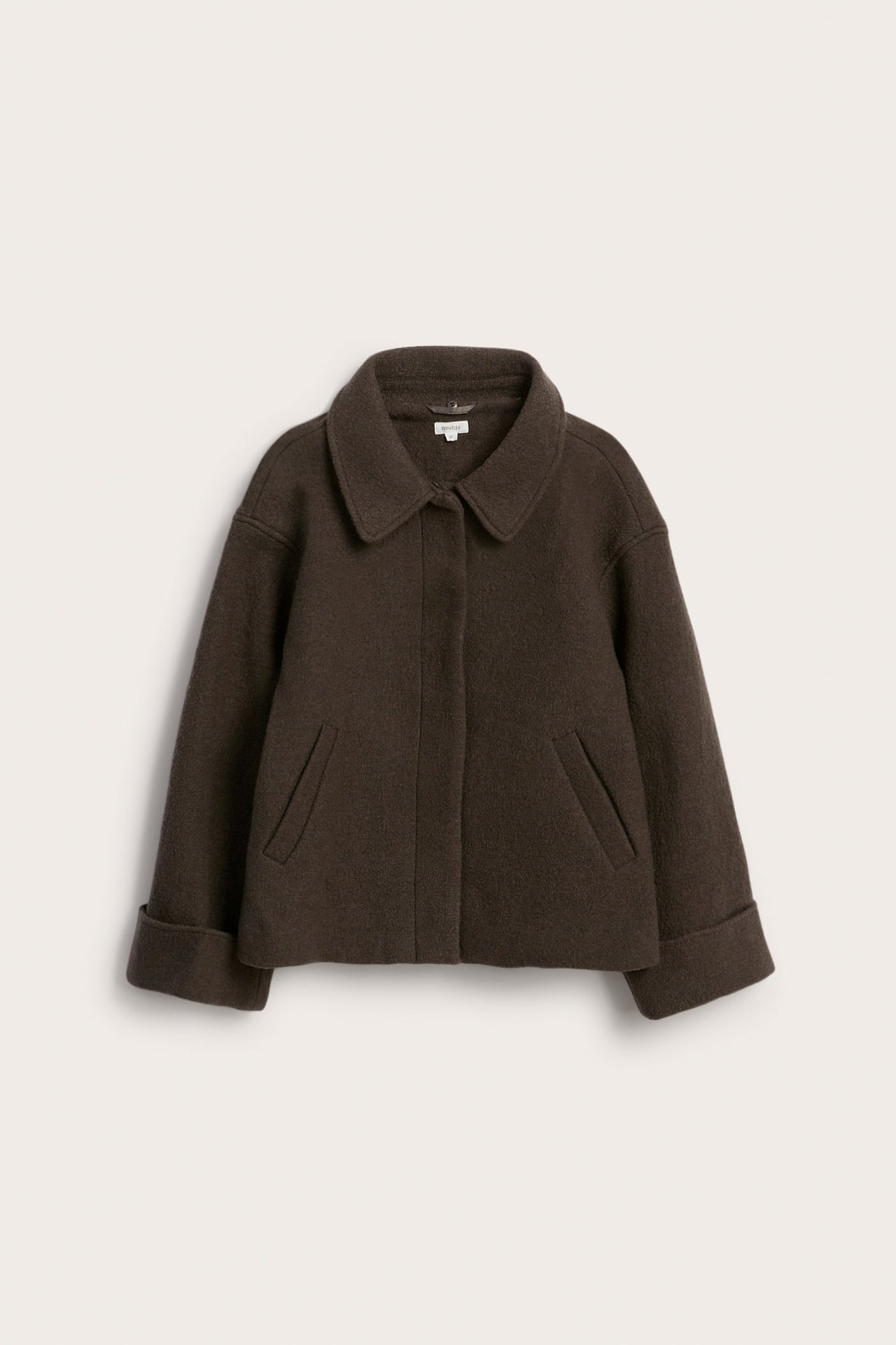 Short wool jacket Newbie Woman - Brown - 10