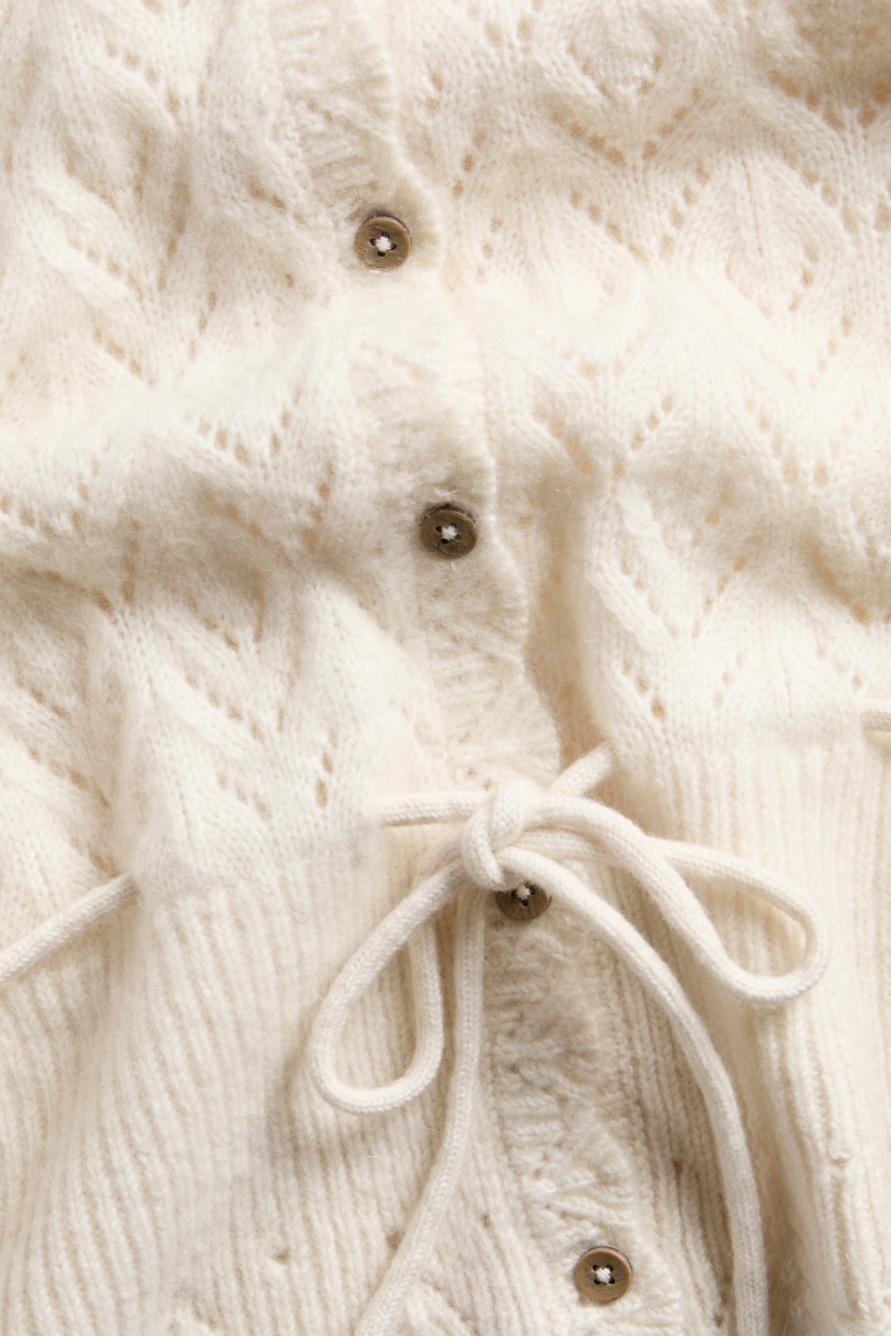 Wool-blend cardigan from Newbie Woman - Off-white - 2