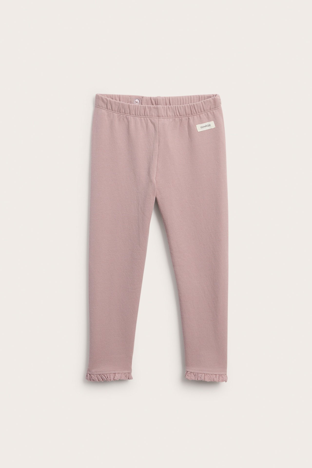 Leggings with brushed inside - Pink - 1