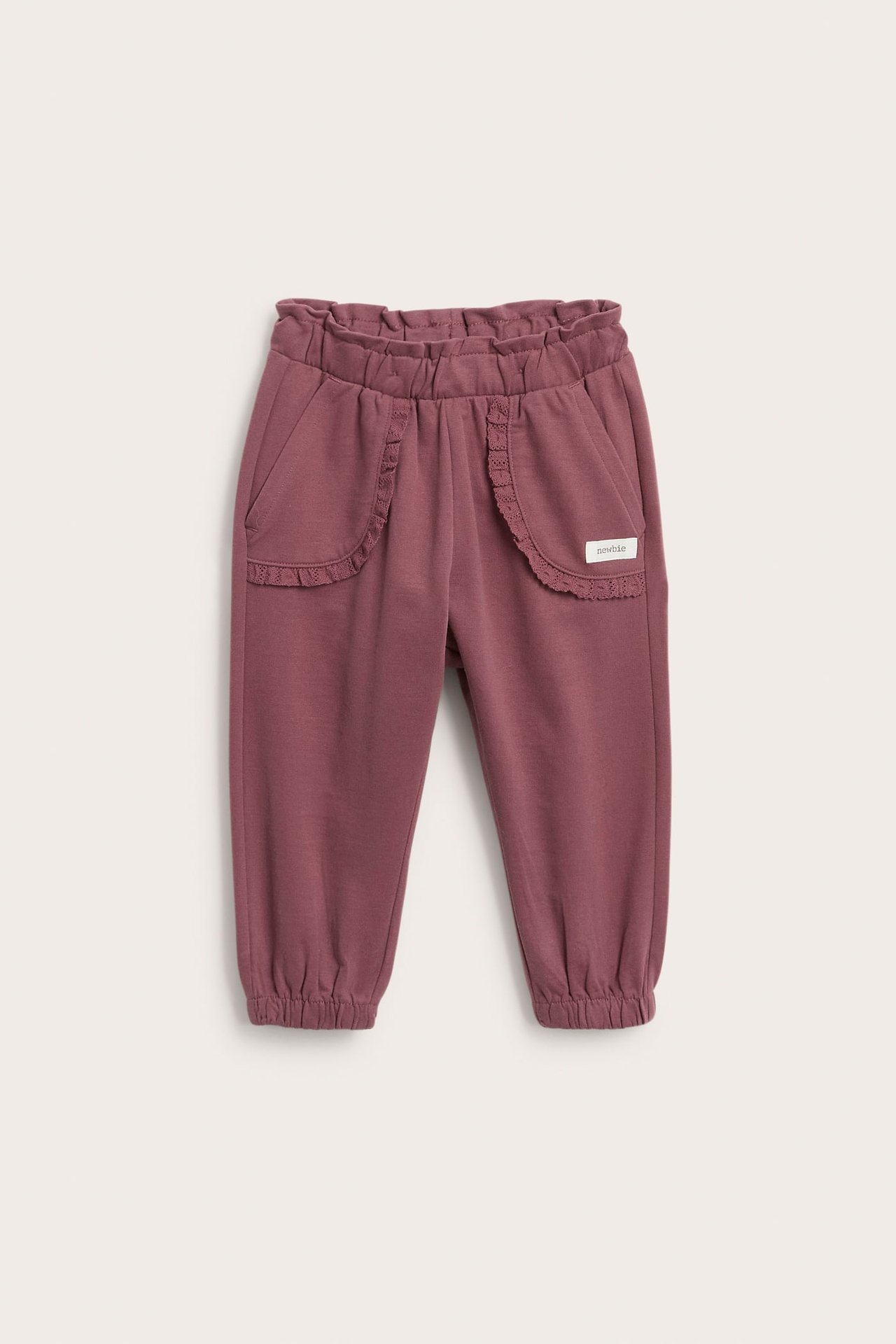 Jogging bottoms with lace details
