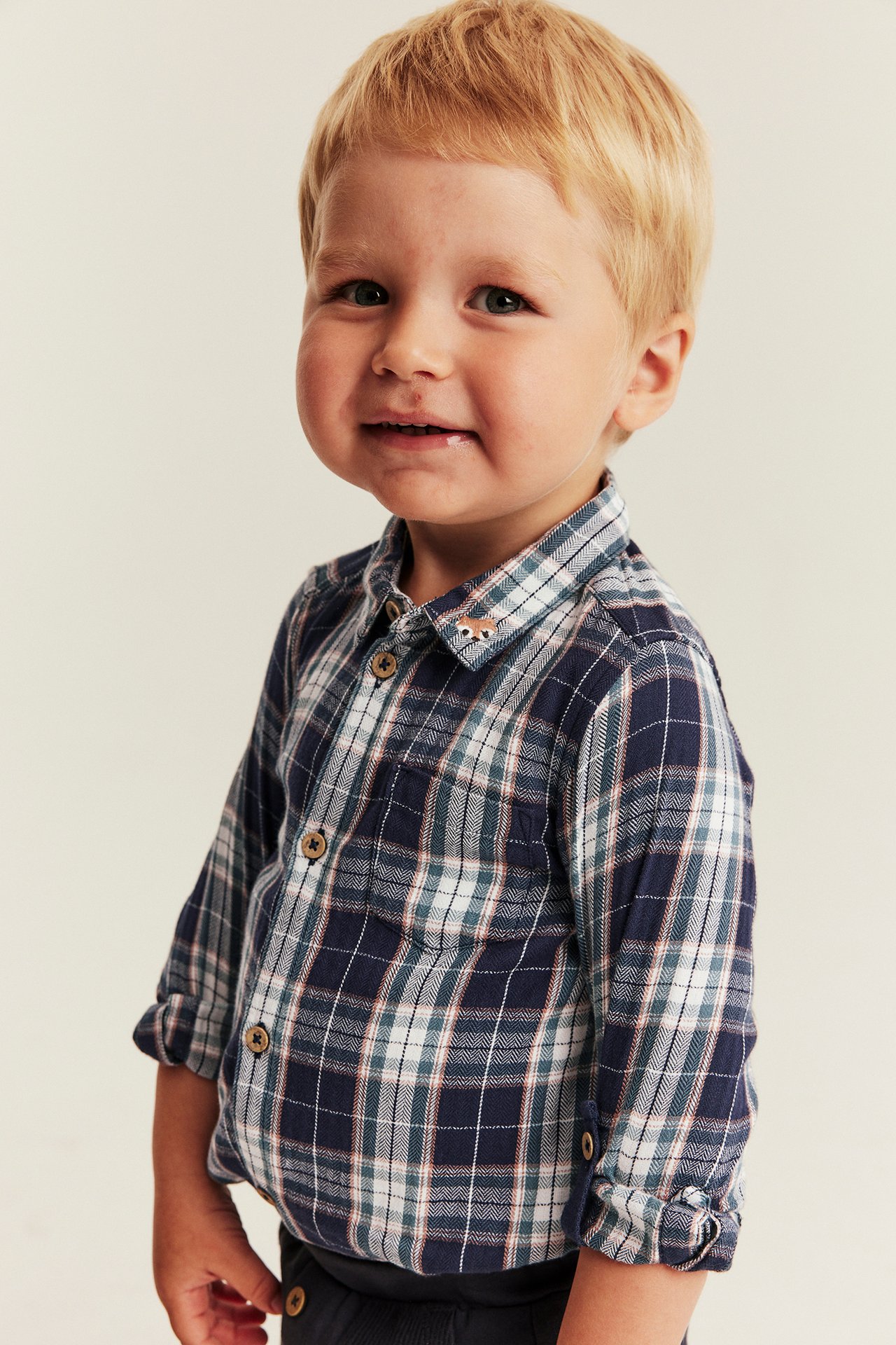 Shirt bodysuit with collar