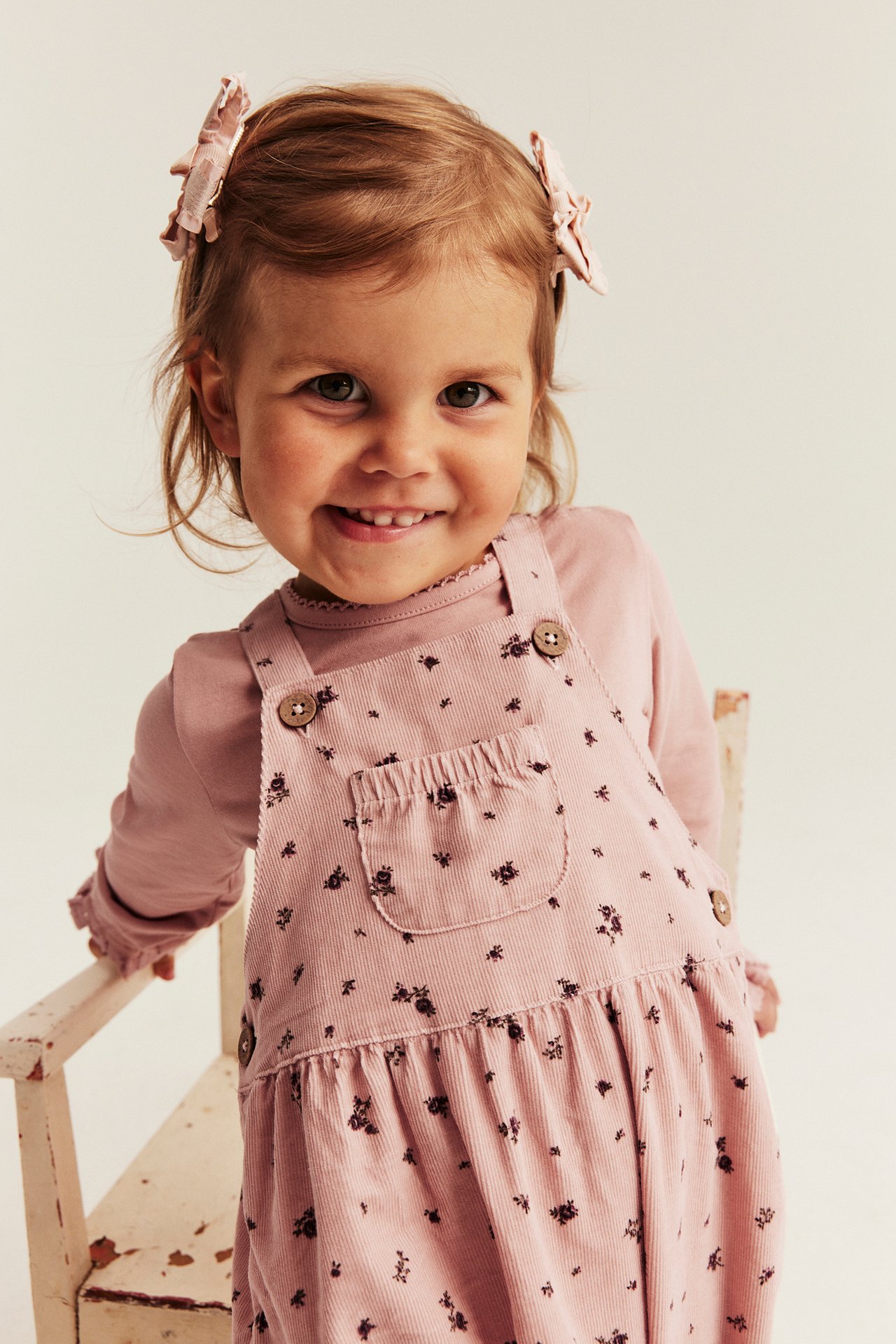 Floral dungarees