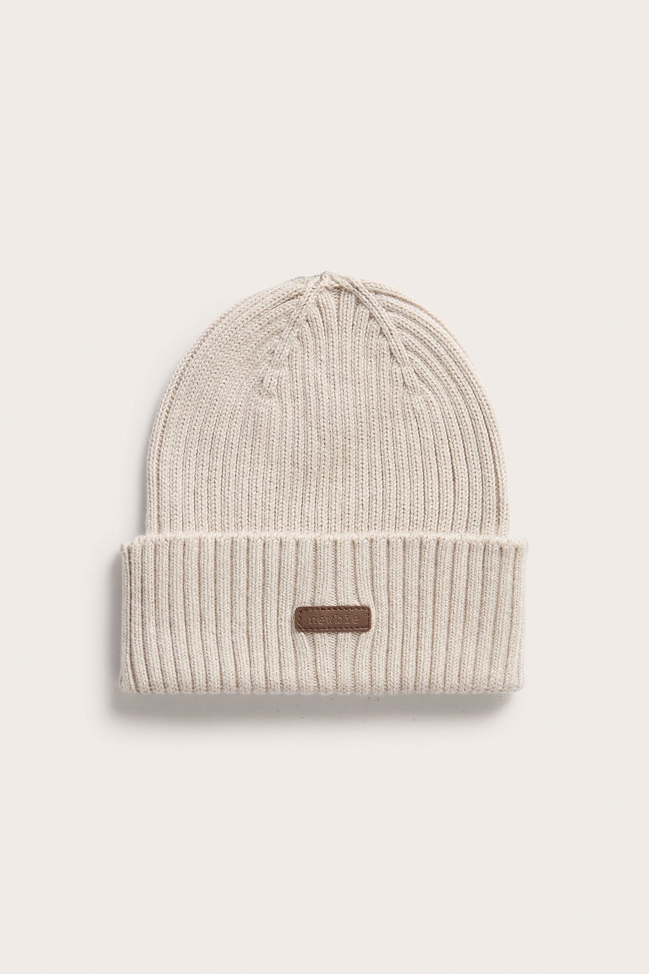 Rib knit beanie