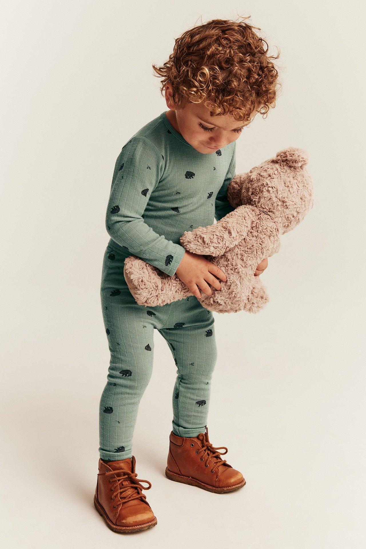 Patterned wool bodysuit