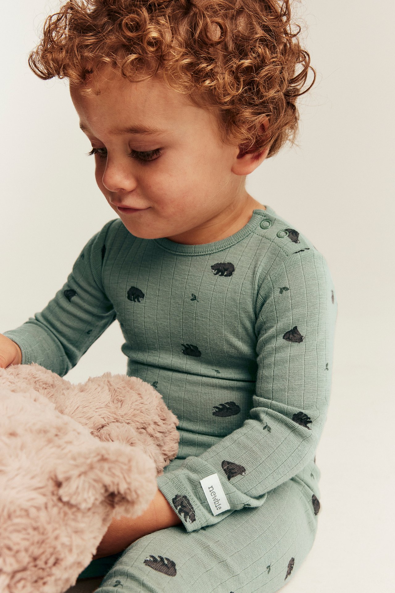 Patterned wool bodysuit