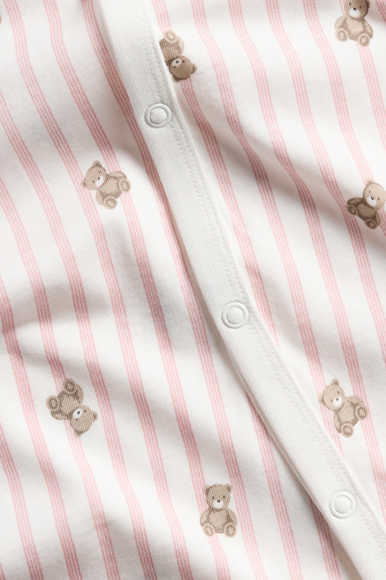 Striped pajamas with teddy bears - Off-white - 2