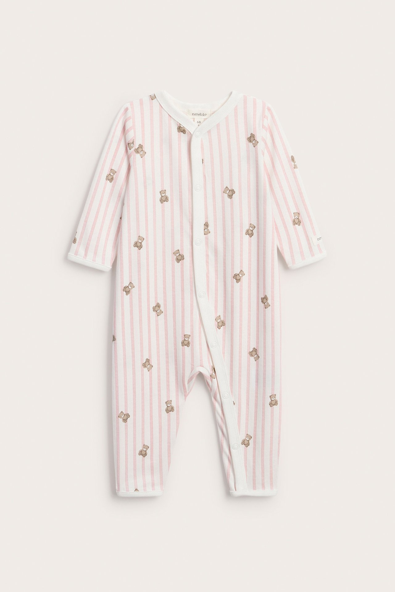 Striped pajamas with teddy bears - Off-white - 1