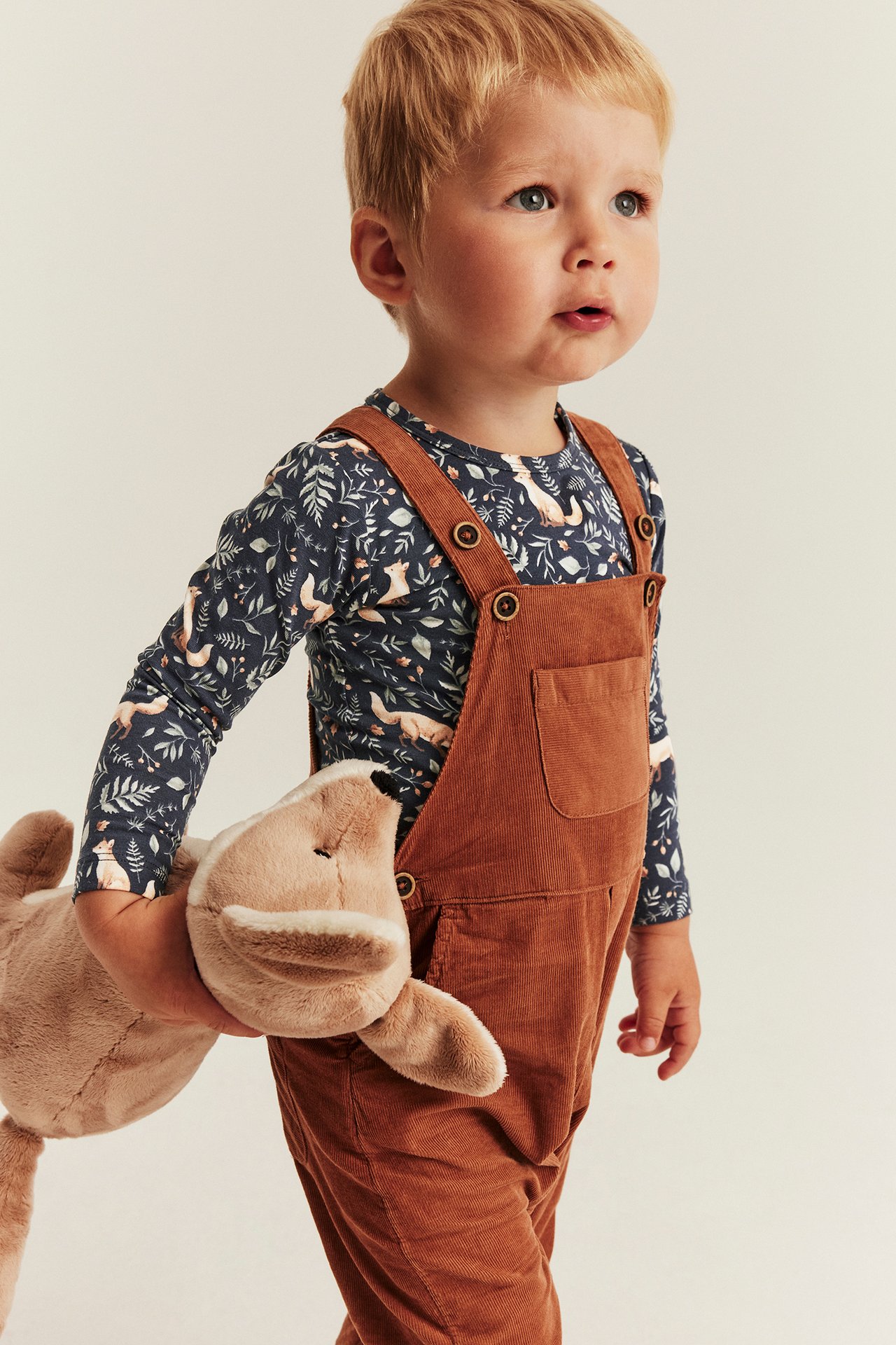 Bodysuit with long sleeves and all-over pattern