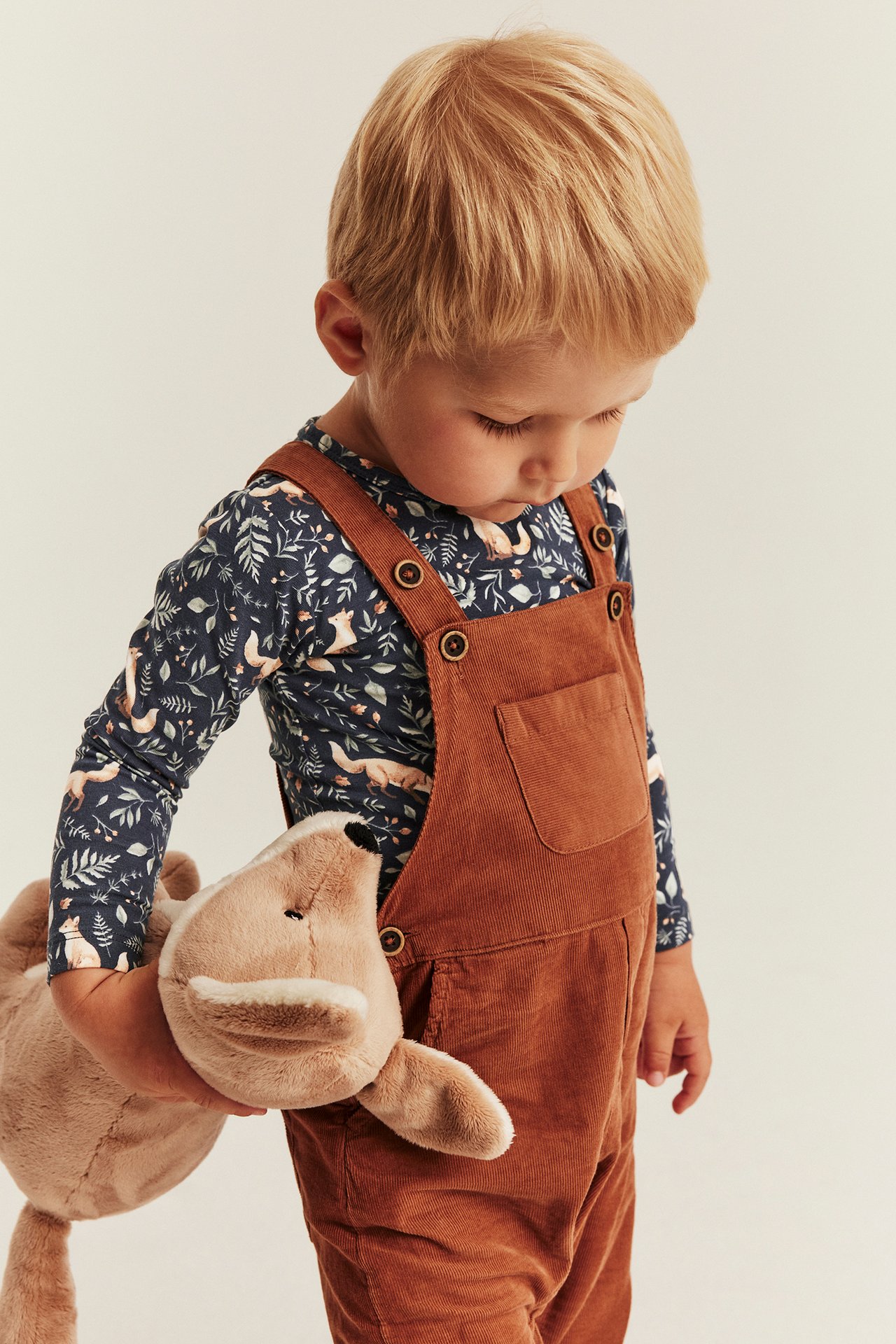 Bodysuit with long sleeves and all-over pattern