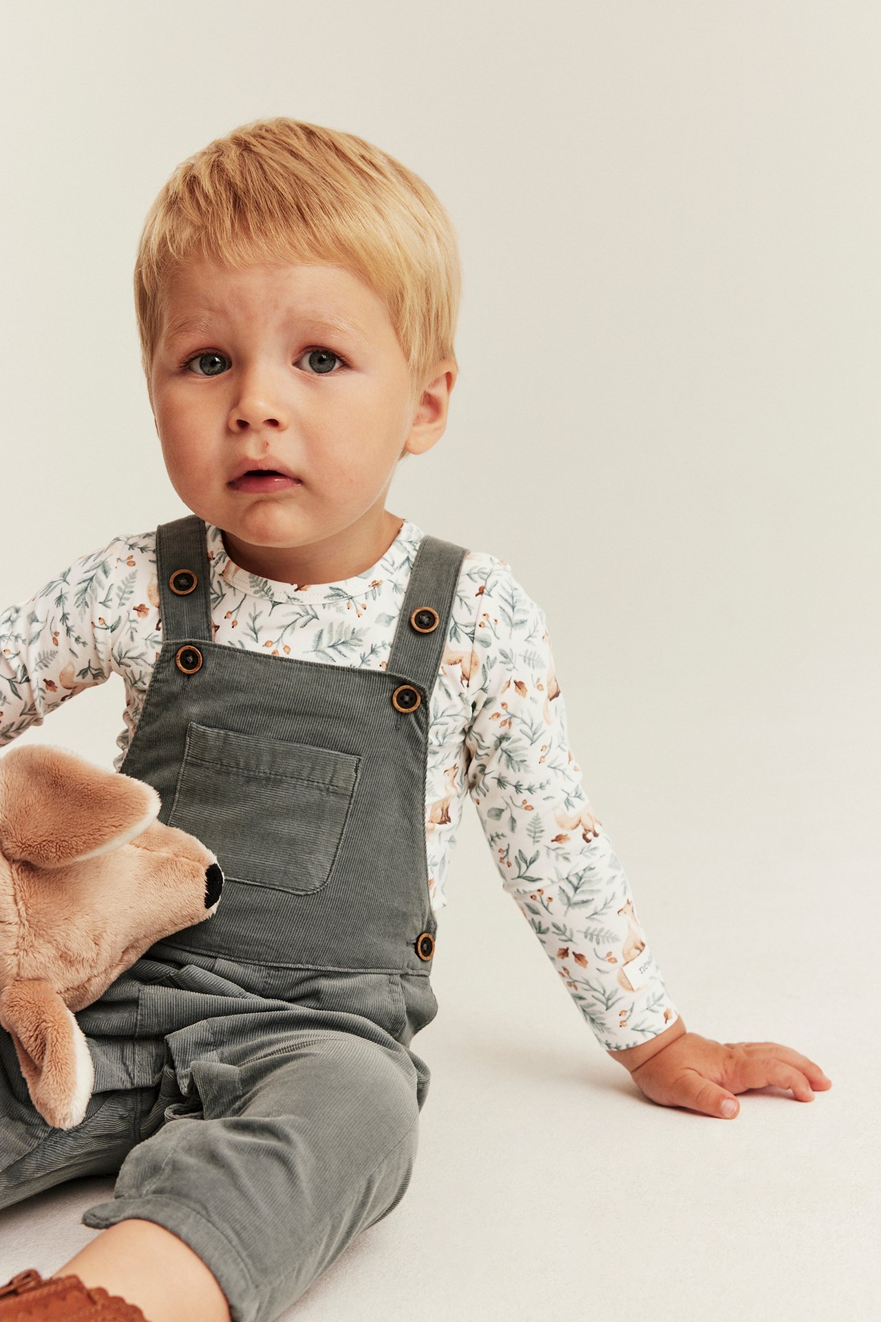 Bodysuit with long sleeves and all-over pattern