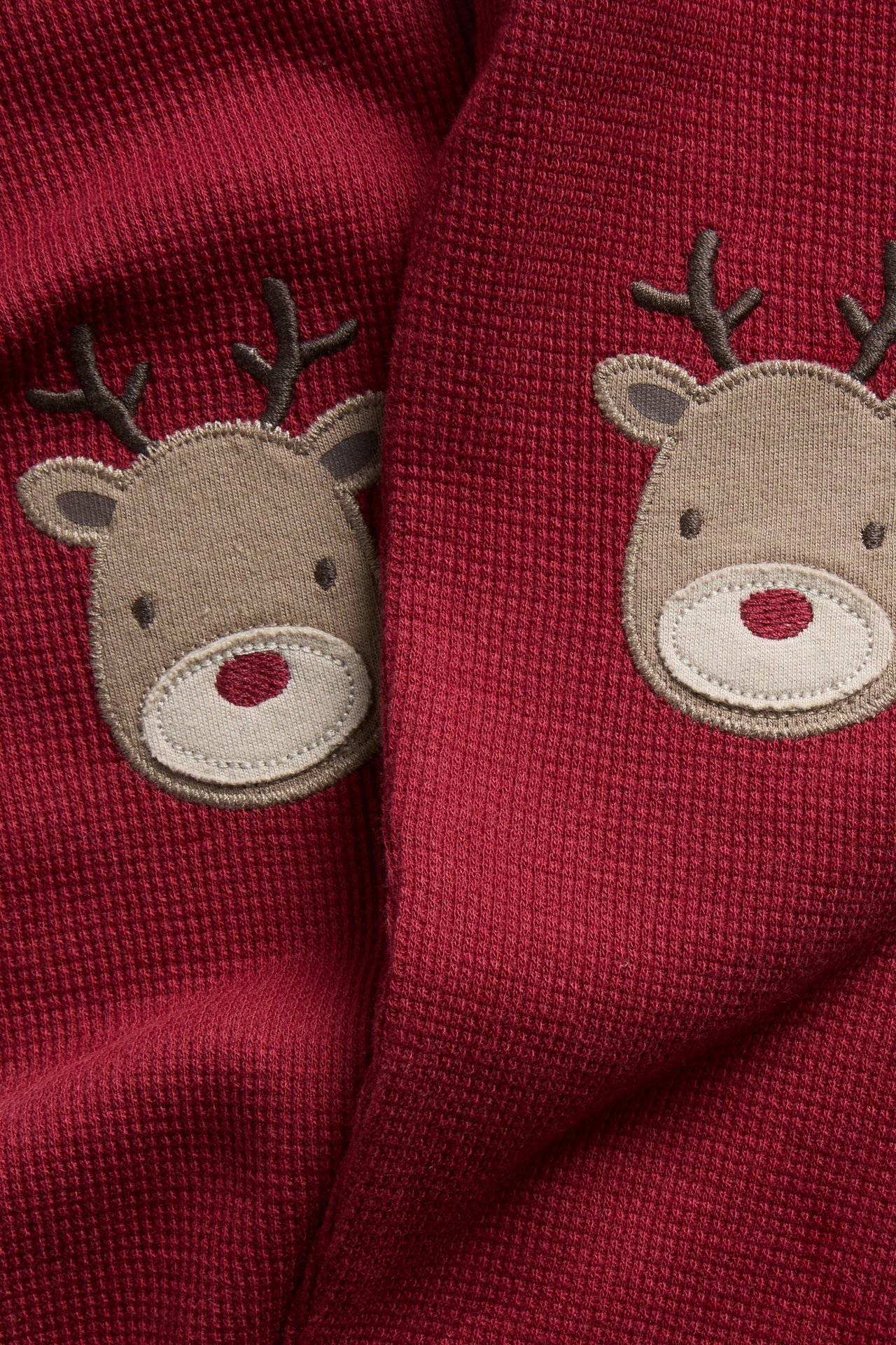 Leggings with festive detail - Red - 4
