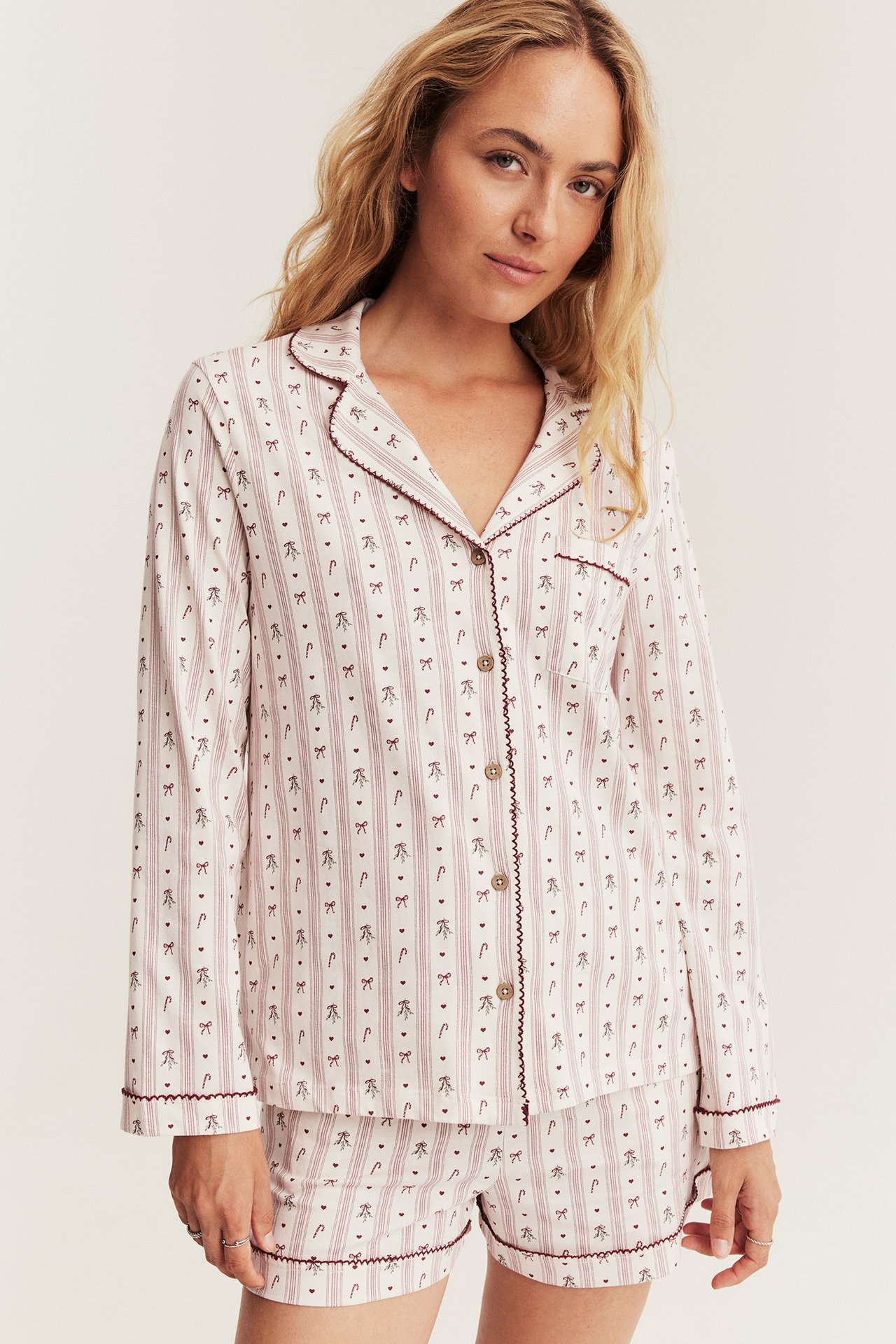 Long-sleeve Christmas pajamas Newbie Woman