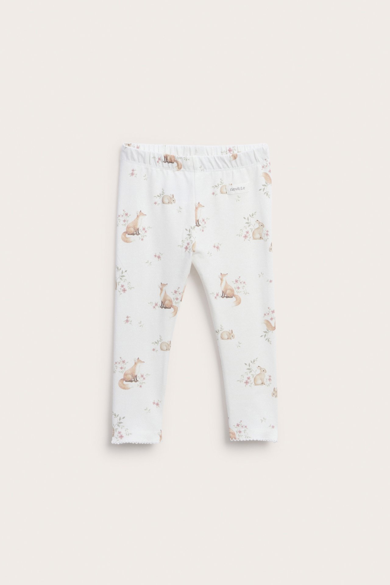 Gemusterte Leggings - Naturweiß - 1