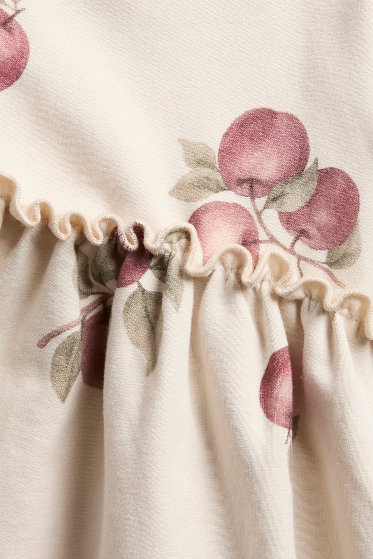 Dress with apple pattern