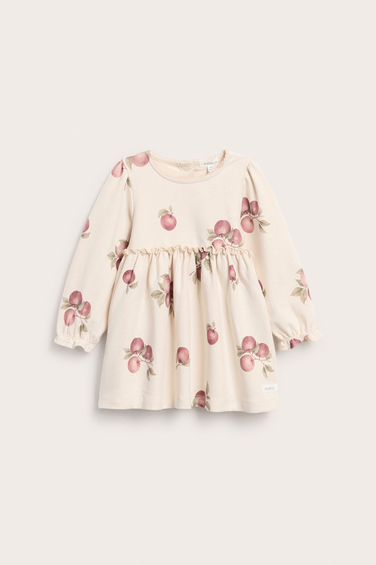 Dress with apple pattern