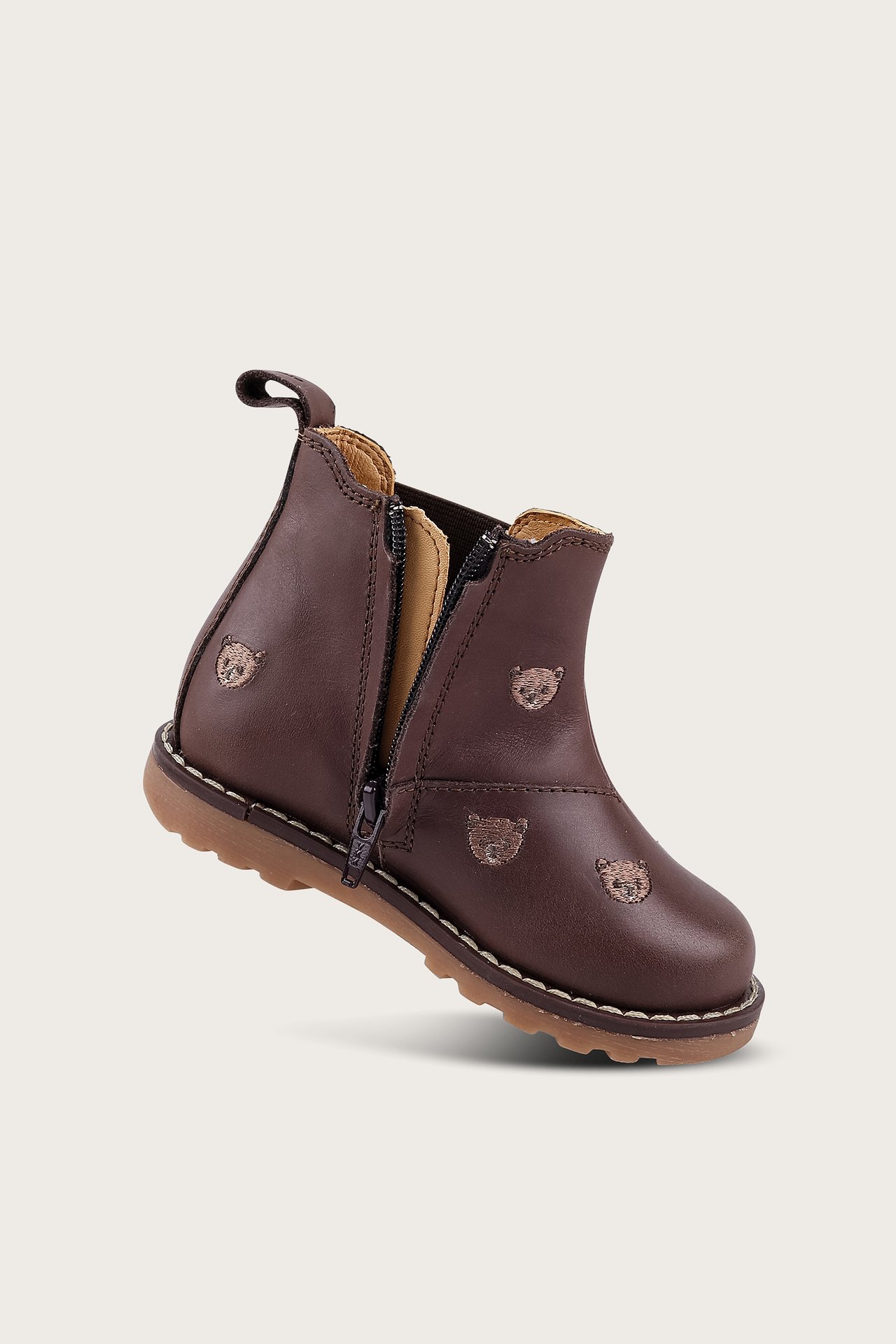 Patterned Lingham Chelsea boots - Dark brown - 7