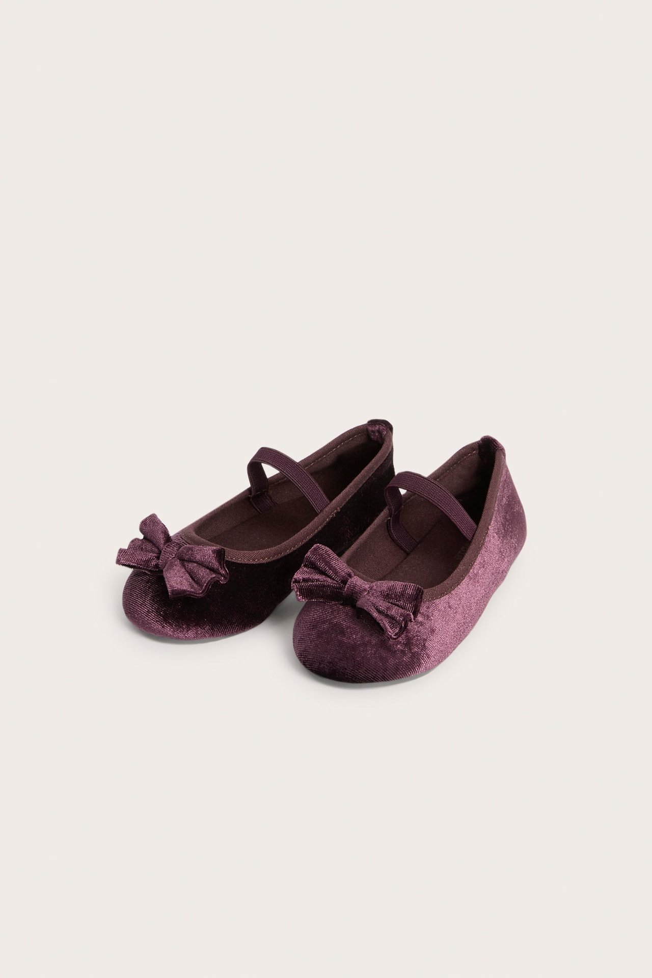 Soft velvet ballet shoes