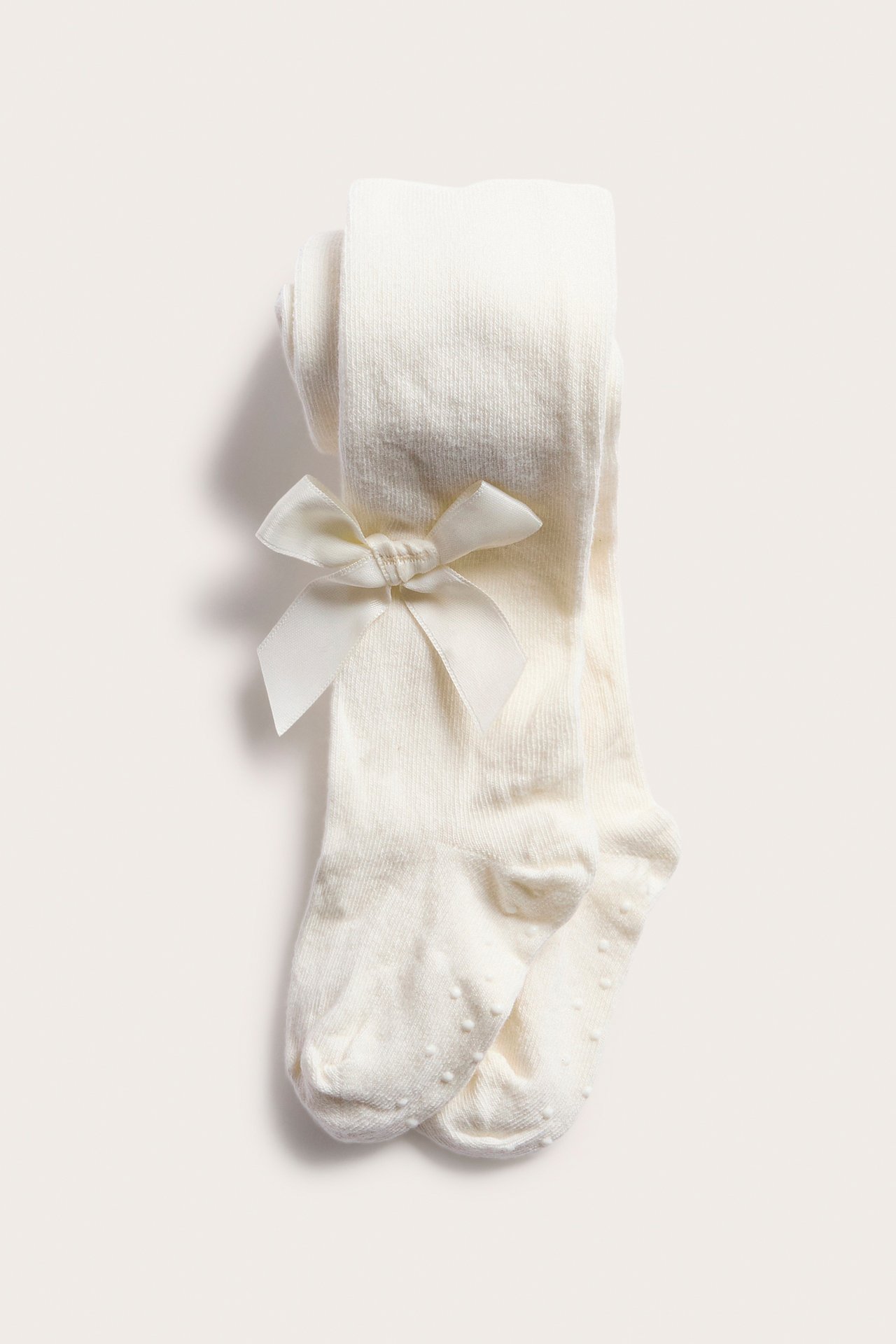 Tights with satin bow