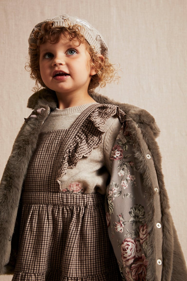 Faux fur jacket | Brown | Kids | Newbie