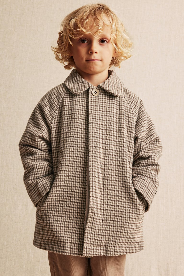 コート TODAYFUL Over Check Coat (KIDS) Warm patterned coat | Brown | Kids | Newbie