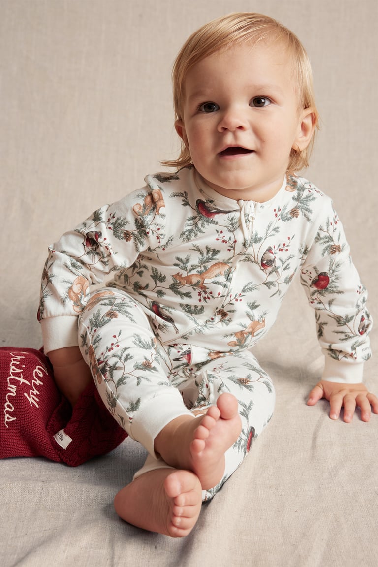 Christmas sleepsuit Off white Baby Newbie