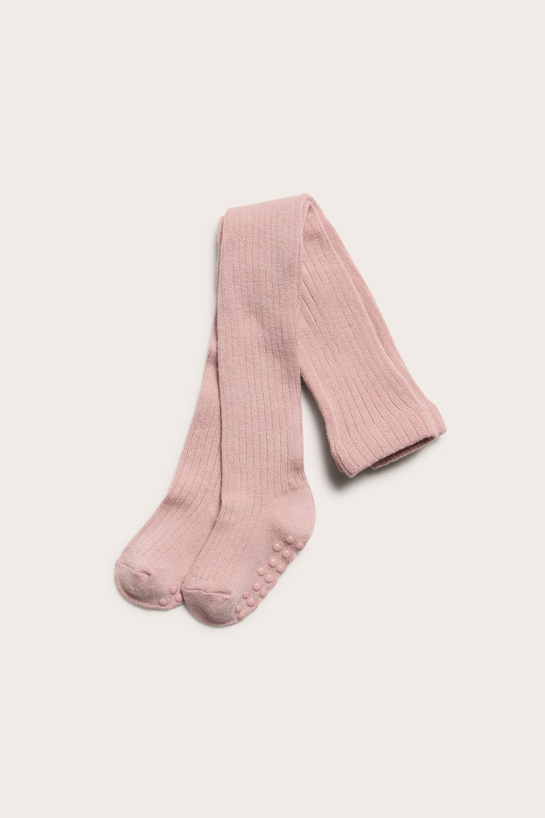 Ribbed wool tights Pink Baby Newbie - Main Image