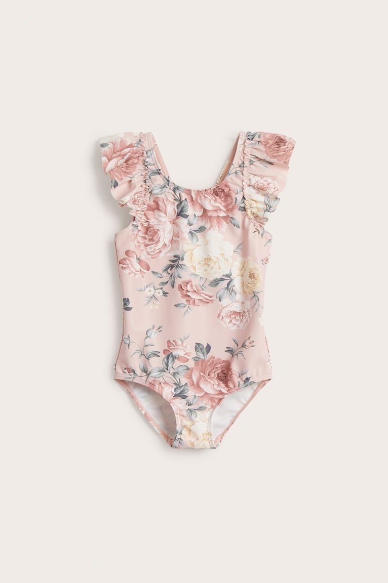 新品littlesunnybitefloralbomberminidresst Floral UV suit with frill | Light yellow | Kids | Newbie
